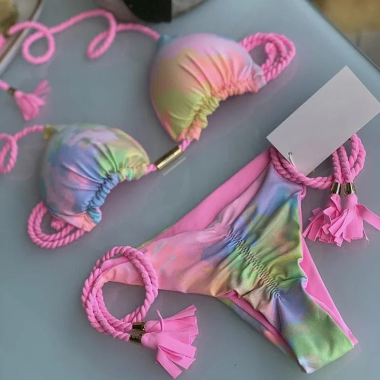Bikini - maillot triangle bicolor YLOLYA SWIM
