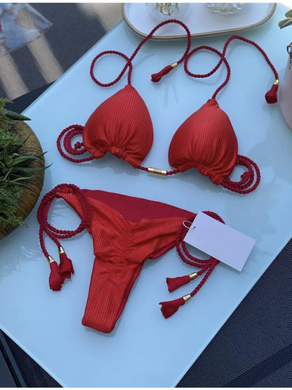 Bikini - maillot triangle bicolor YLOLYA SWIM