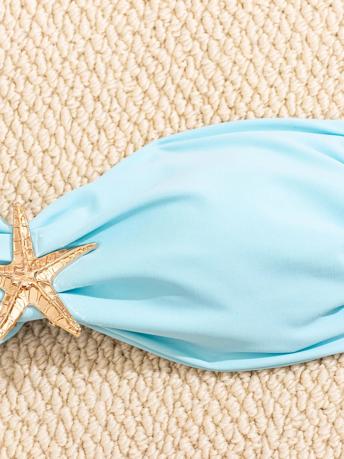 Bikini Bandeau Bleu Ciel – Élégance & Confort | YLOLYA SWIM