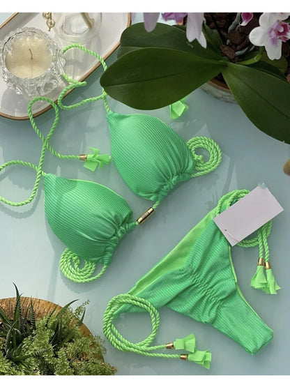 Bikini - maillot triangle bicolor YLOLYA SWIM