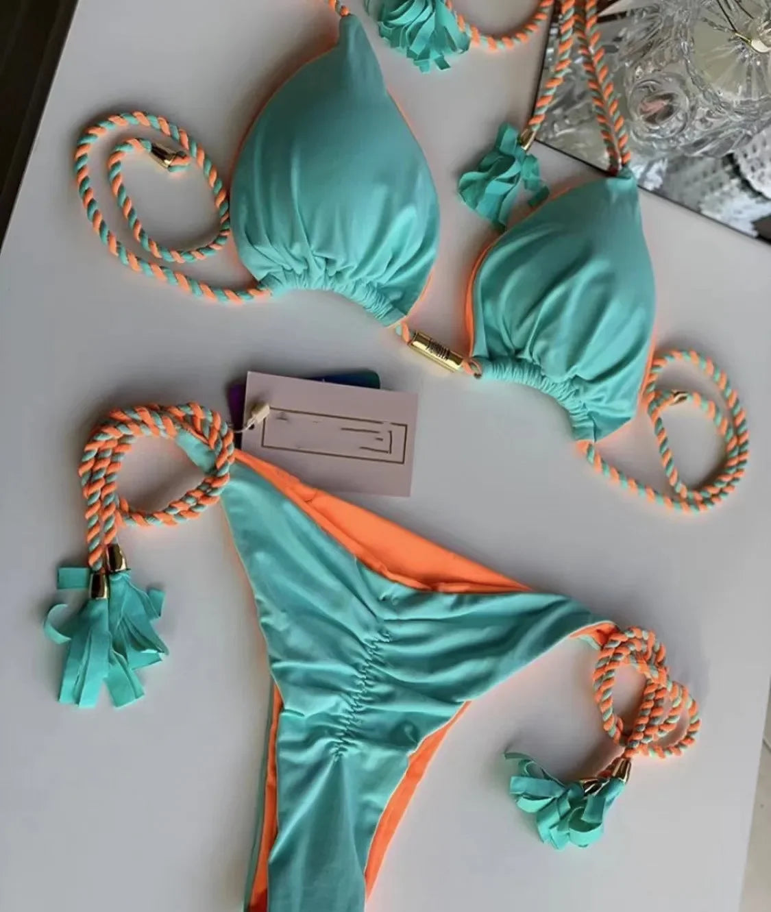 Bikini - maillot triangle bicolor YLOLYA SWIM