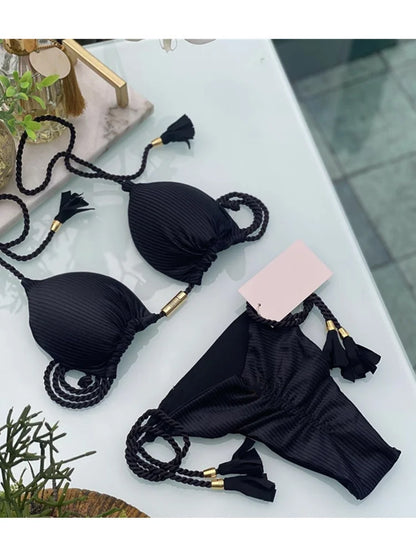Bikini - maillot triangle bicolor YLOLYA SWIM