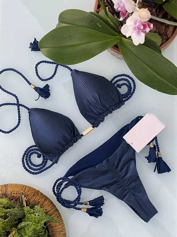 Bikini - maillot triangle bicolor YLOLYA SWIM