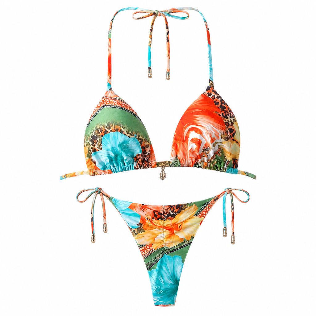 Micro Bikini Léopard Push-Up