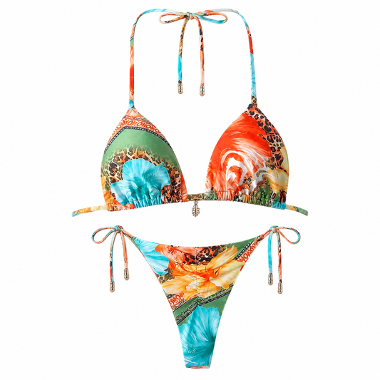 Micro Bikini Léopard Push-Up